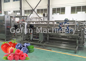 CIP 청소 과일 공정 라인 딸기 주스 가공 기계 ISO9001