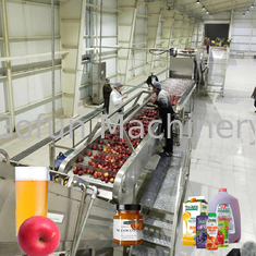 음료 산업 사과 과즙 생산 기계장치 50T/D 교도관 서비스